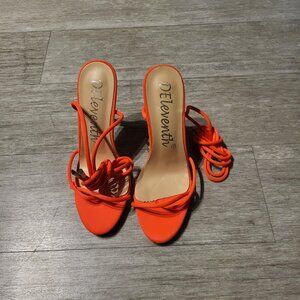 Deleventh’s Red Hot Strap-Up Heels